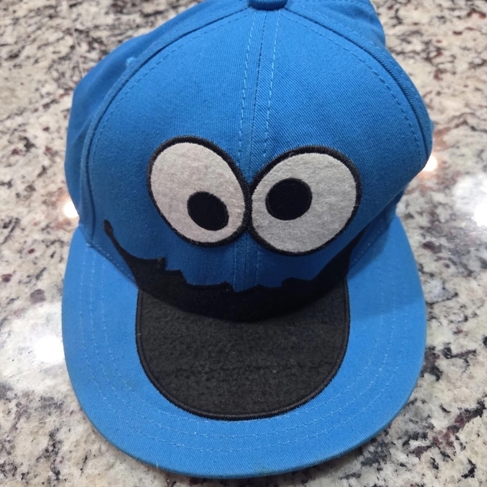 Sesame Street Cookie Monster Fitted Hat Embroidered